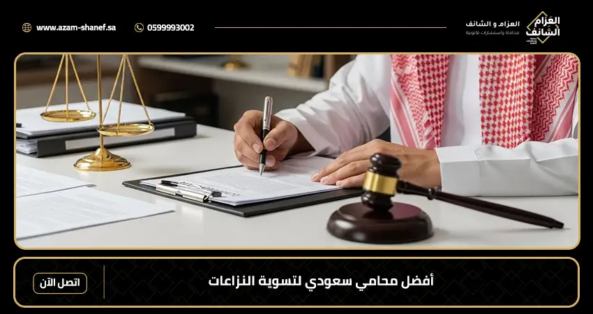 أفضل محامي سعودي لتسوية النزاعات