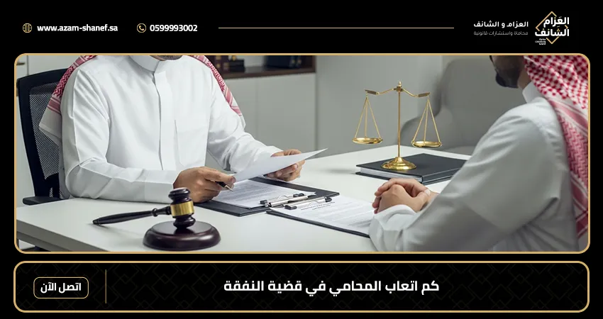 كم اتعاب المحامي في قضية النفقة