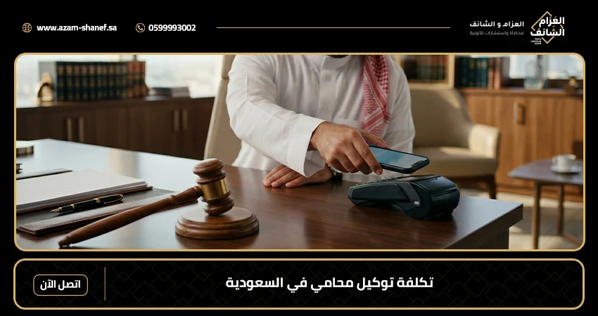 تكلفة توكيل محامي في السعودية