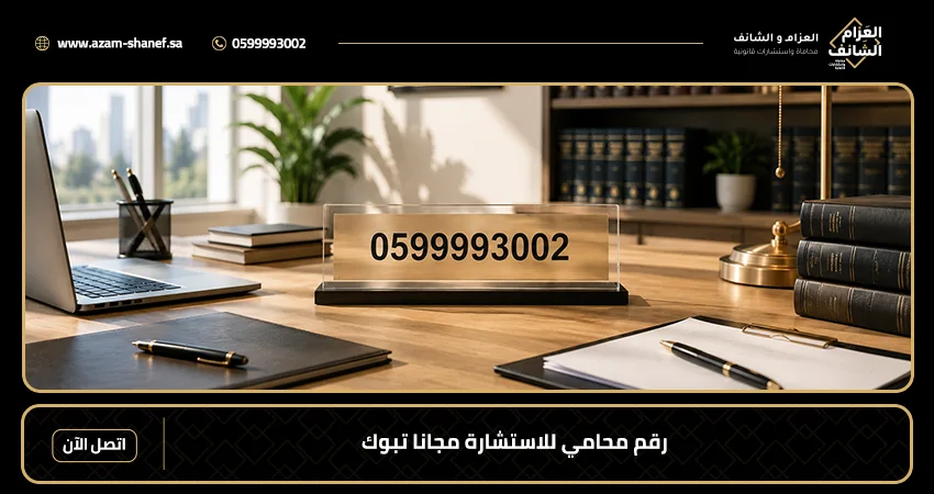 رقم محامي للاستشارة مجانا تبوك